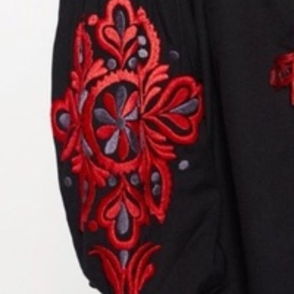 Zara bohemian embroidered blouse - Picture 6 of 8
